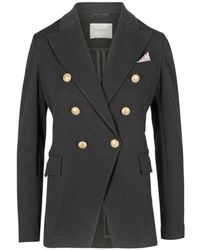 Circolo 1901 - Doppelreihiger Piquet-Blazer - Lyst