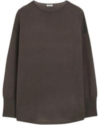 Aspesi - Tops ,Groen ,Wol Groene Merinowollen Langemouwtrui - Lyst