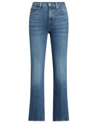 Polo Ralph Lauren - Hoch taillierte bootcut jeans mit ausgestelltem bein - Lyst