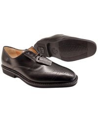 Mephisto - Handgemachte schwarze lederschuhe - Lyst