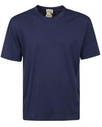 C.P. Company - Blaues baumwoll-halbarm-regular-fit-t-shirt - Lyst