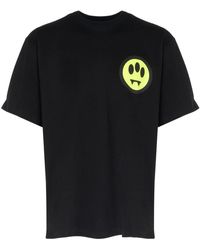 Barrow - T-shirt in cotone nero con maxi logo - Lyst
