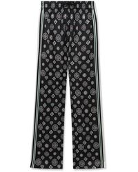 CASABLANCA - Silk Pants With Monogram Print - Lyst