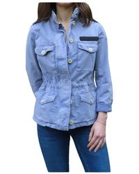 Mason's - Jassen ,Blauw ,Katoen Eva Safari Jas - Lyst