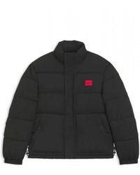 HUGO - Jassen ,Zwart ,Leer Balto 2541 Jacket - Lyst