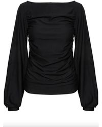 Gestuz - Overhemden ,Zwart ,Zwarte Rifa Gz Ls Blouse - Lyst