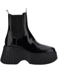 Hogan - Botines de cuña chelsea - Lyst