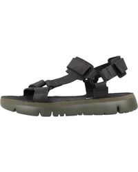 Camper - Stilvolle flache sandalen in schwarz - Lyst