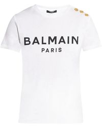 Balmain - Maglietta Con Stampa - Lyst