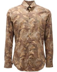 Etro - Overhemden ,Veelkleurig ,Katoen Slim Fit Katoenen Overhemd - Lyst