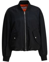 Givenchy - Jassen ,Zwart ,Polyester Cropped Cocoon Bomber - Lyst