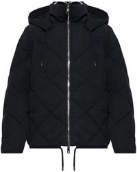 Dolce & Gabbana - Jassen ,Blauw ,Katoen Insulated Hooded Jacket - Lyst