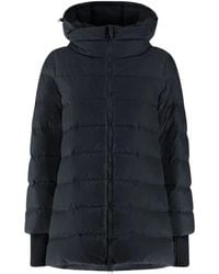 Herno - Jassen ,Zwart ,Wol A-Shape Jacket - Lyst