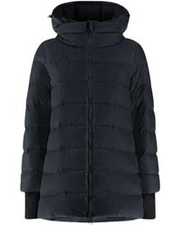 Herno - Jassen ,Zwart ,Wol A-Shape Jacket - Lyst