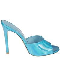 NCUB - Klare blaue absatz-mules sandalen - Lyst