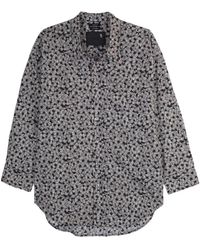 R13 - Drop Neck Hemd - Lyst