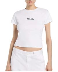 Dickies - Tops ,Wit ,Katoen Wellsville Ss Tee - Lyst