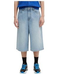 Adererror - Sig High-Waisted Denim Shorts - Lyst