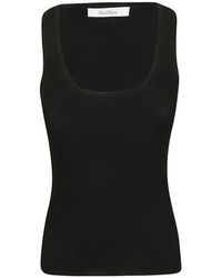 Max Mara - Tops ,Zwart ,Polyester Ghiro Top - Lyst