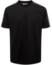 Just Cavalli - Tops ,Zwart ,Zwarte Korte Mouw T-Shirt 74Obh 6R9J0001899 - Lyst