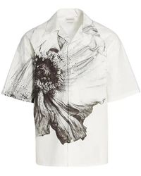 McQueen - Shirt Met Korte Mouwen - Lyst
