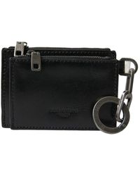 Dolce & Gabbana - Schwarzes leder schlüsselanhänger münz geldbörse - Lyst