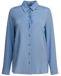 Max Mara - Hellblaue Seidenbluse Aw25 - Lyst