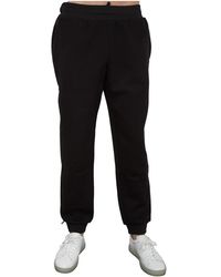 EA7 - Broeken ,Zwart ,Katoen Zwarte Broek Stijlvol En Trendy - Lyst