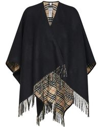 Burberry - Wendbarer Karomantel Aus Wolle - Lyst