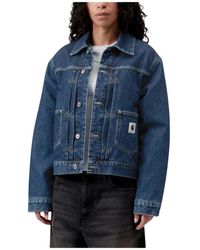 Carhartt - Jassen ,Blauw ,Katoen Belmar Jacket - Lyst