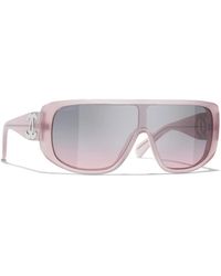 Chanel - Iconici occhiali da sole con lenti uniformi - Lyst