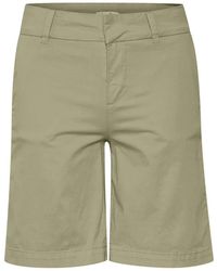 Part Two - Korte Broeken ,Groen ,Katoen Casual Vetiver Shorts & Knickers - Lyst