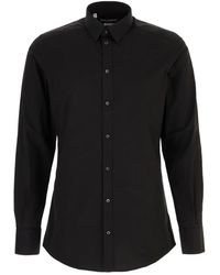Dolce & Gabbana - Overhemden ,Zwart ,Katoen Stijlvolle Overhemden Voor Mannen En Vrouwen - Lyst