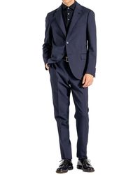 Lardini - Kostuums ,Blauw ,Wol Single Breasted Pak - Lyst