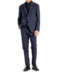 Lardini - Kostuums ,Blauw ,Wol Single Breasted Pak - Lyst