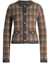 Joop! - Gebreide Jas Met Decoratieve Kabelrand - Lyst