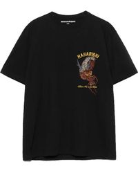 Maharishi - Tops ,Zwart ,Katoen Dragon Tiger Tour Tee Zwart - Lyst