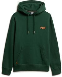 Superdry - Grüne Baumwoll Essential Hoodie Herren - Lyst