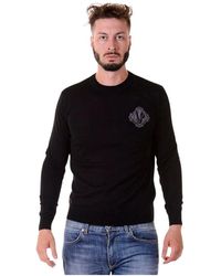 Versace Jeans Couture - Stilvolle strick-crewneck-bluse - Lyst