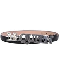 McQueen - Leren Riem - Lyst