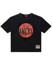 Mitchell & Ness - Boxy Cropped T-Shirt - Lyst
