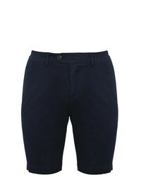 Roy Rogers - Blaue baumwoll-bermuda-shorts slim fit - Lyst