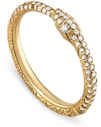 Gucci - Ouroboros Diamant-Pavé-Ring - Lyst