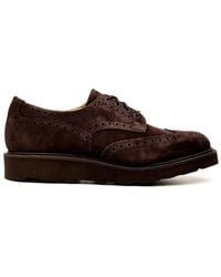 Tricker's - Klassische braune flache schuhe - Lyst