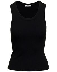 Agolde - Tops ,Zwart ,Katoen Sleeveless Tops - Lyst