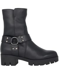 Gabor - Eleganter leder knöchelstiefel - schwarz - Lyst