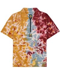 Brain Dead - Tops ,Veelkleurig ,Katoen Dyed Short Sleeve Boxed Pique Polo - Lyst
