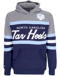 Mitchell & Ness - Hoodies & Sweatvesten ,Blauw ,Katoen North Carolina Tar Heels Hoodie - Lyst