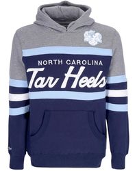 Mitchell & Ness - Hoodies & Sweatvesten ,Blauw ,Katoen North Carolina Tar Heels Hoodie - Lyst