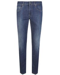 Fay - Jeans ,Blauw ,5 Pockets Jeans - Lyst